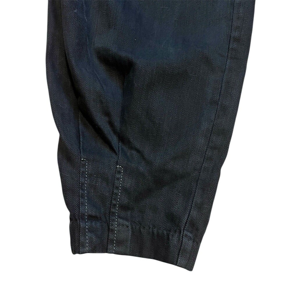 FREE PEOPLE Black Barcelona Balloon Pants High Rise Cotton Twill Pleated Size 0 - Picture 6 of 8